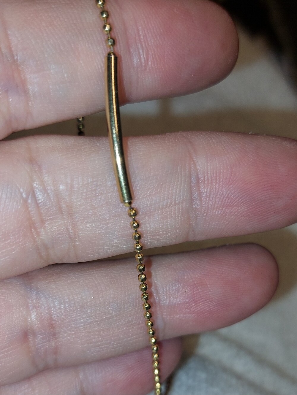 Gold Ball Chain Bracelet - Women's Jewelry